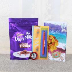 Cadbury Dairy Milk Chocolate Pack with Rakhi