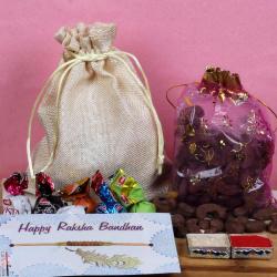 Chocolate Cashew and Truffle Chocolate Rakhi Gift