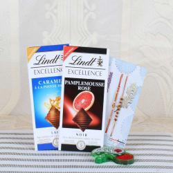 Lindt Excellence Chocolates with Two Stunning Rakhi Collection