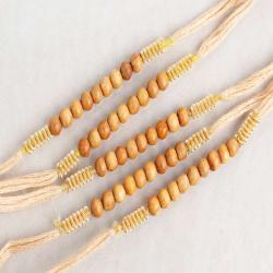 Perfect Five Wooden Rakhi for Brother