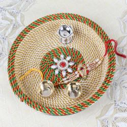 Rakhi With Puja Thali